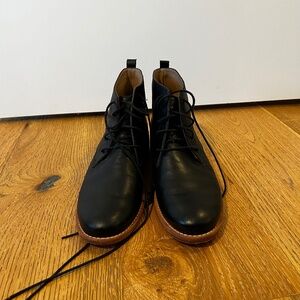 Fortress Riri lace up black booties